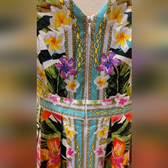 Maggy London Floral Fit & Flare Print Dress, Size 10 - Picture 6 of 8